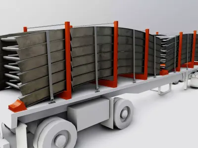 CARGO MODELS FOR TRUCK TRAILER-Bridge Modul Type-1-1 3D model