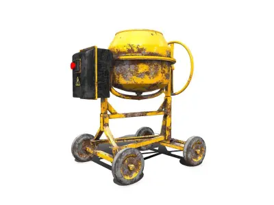 Concrete Mixer Low-poly PBR Low-poly 3D model
