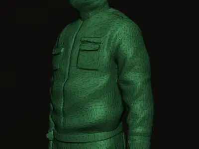 Lowpoly Military Figure 3D model