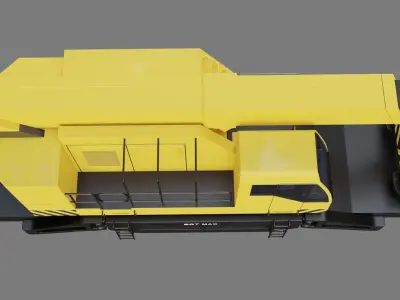 Railroad Crane 3D model purchase
