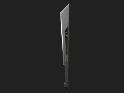 Modern blade Low-poly 3D model