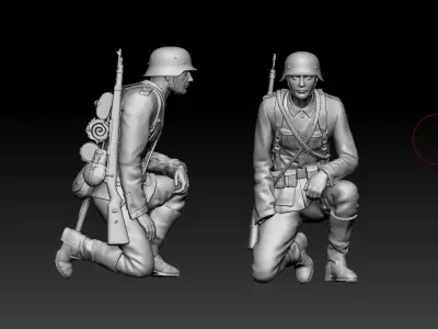 German soldier 3D print model 8