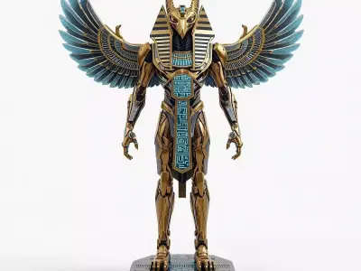 Ancient Egyptian Relics  Cyber Pharaohs 3D Collection 3D Model Pack