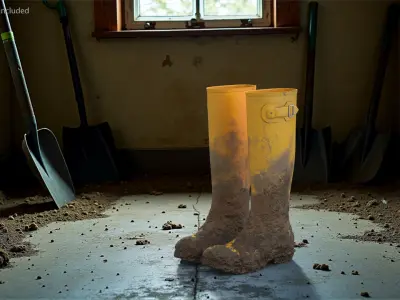 Dirt on Rubber Boots 3D model