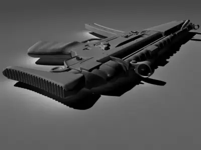 SAS MP5 Free low-poly 3D model