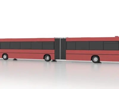 Mercedes-Benz O405GN Low Low-poly 3D model