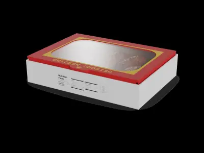 Dried meats Chicken Chorizo 3D model