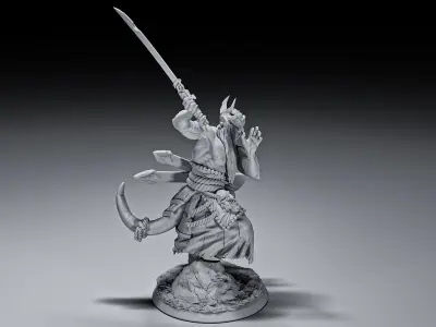 Enemy Swordsman from Nowhere 3D print model