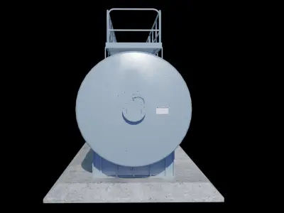 Oil storage tank 3A 3D model