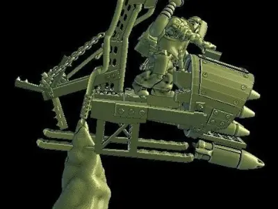 Big mek in deffkopta 3D print model