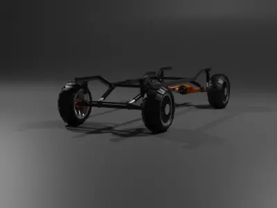Casis 3d model wheeled vehicle Free 3D model