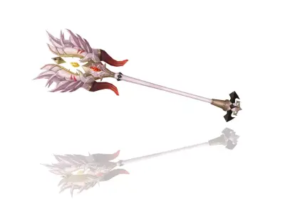 Corrupted Holy Scepter Low-poly 3D model