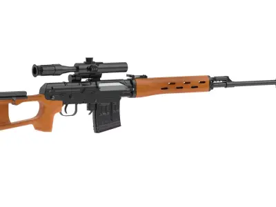 Dragunov Sniper Rifle 3D model order