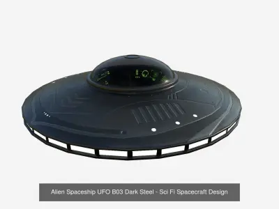 10 Alien Spaceship UFO B Collection - Sci Fi Spacecraft Design 3D Model Pack purchase