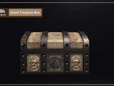 Heart Treasure Box 3D model