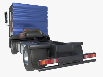 2-axle truck tractor 3D model purchase