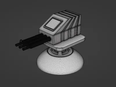 Hardsurface - Weapon 3D model