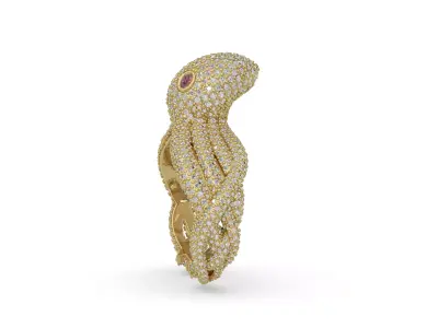 Octopus ring  3D print model