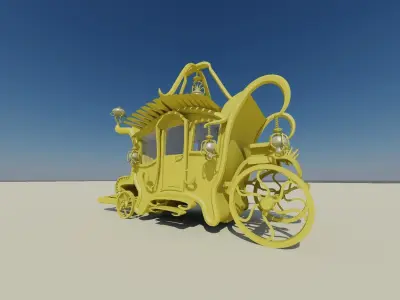 Fantasy carriage 3D model