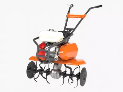 Power Tiller Low-poly 3D model