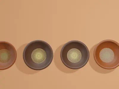 Clay plates free 3d Model Free 3D model