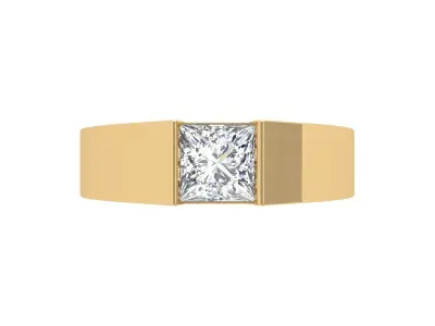 Solitaire Princess Ring 3D print model purchase