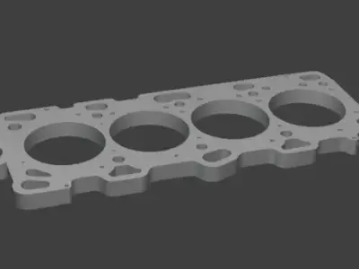 4G63 Engine Gasket Keychain - 3D Model for 3D Printing 3D print model