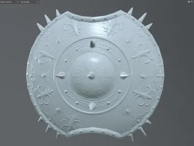 Game Ready 3D shield model Low-poly 3D model