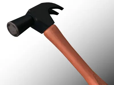 Martelo -  Hammer Low-poly 3D model