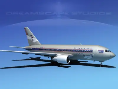 Boeing 767-100 Delta 75 3D model
