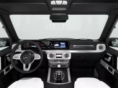 Mercedes AMG G63 with Interior 3D model