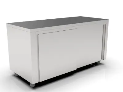 Worktable with Sliding Door  -  Ready to Manufacture 3D model