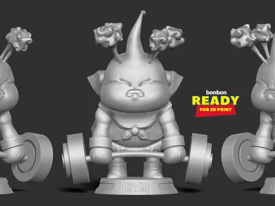 Buu with gym 3D print model
