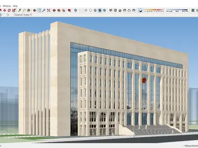 Sketchup Office Building F3 3D model