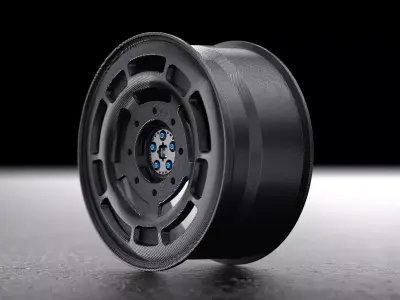 Rims carbon fiber industrial   auto racer 3D model
