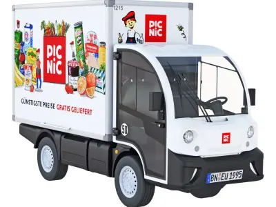 Electric delivery truck Picnic 3D model