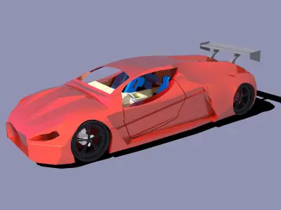 sport car Free 3D model 5