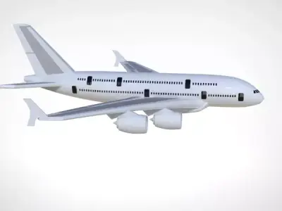 Airbus A380 3D model 3