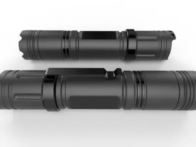 Flashlight M6 Low-poly 3D model