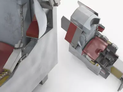North American X15 Cockpit Ejection Seat Assembly 3D model