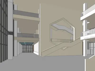 Sketchup Office building N1 3D model