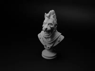 Zulu Warrior Bust Chess 3D print model purchase