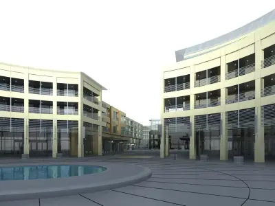 Commercial Building 3D model 135