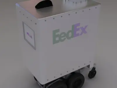 Delivery Robot 3D model by illusioncreators