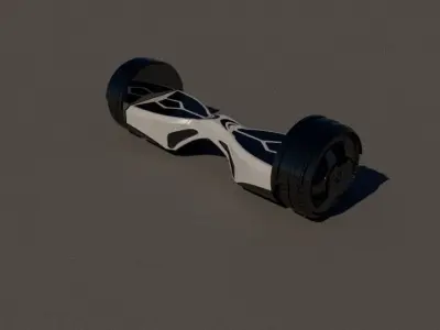 Auto-balancing electric mini mobile 3D model