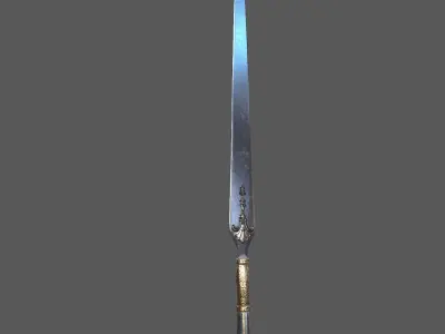 Medieva Fantasy Magic Weapon Low-poly 3D model