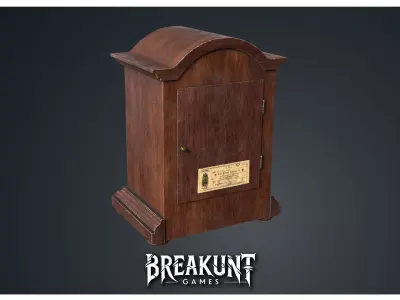 Easel Clock 1 - Clocks 1900s 3D model