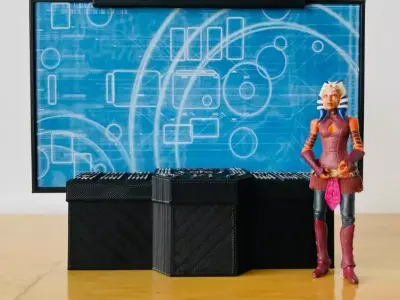 SCI-FI TACTICAL SCREEN COMPUTER FOR 375IN and 6IN FIGURE DIORAMA 3D print model