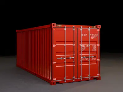 20 feet Shipping Container 3D model