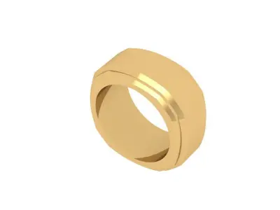 Wedding band 3D print model 16